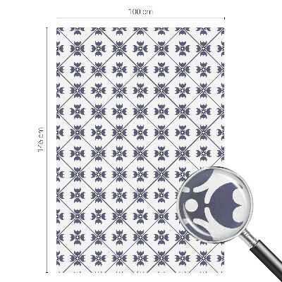 Film adhésif pour vitrage dépoli vitrail Motif végétal