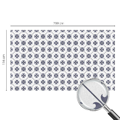 Film adhésif pour vitrage dépoli vitrail Motif végétal