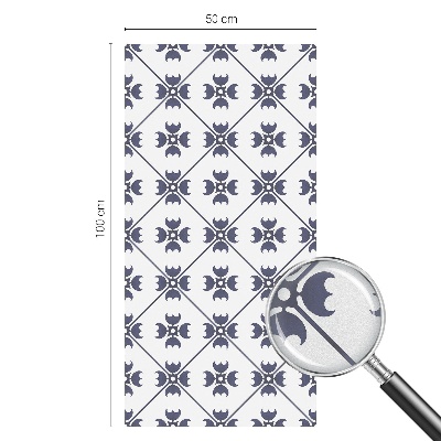 Film adhésif pour vitrage dépoli vitrail Motif végétal