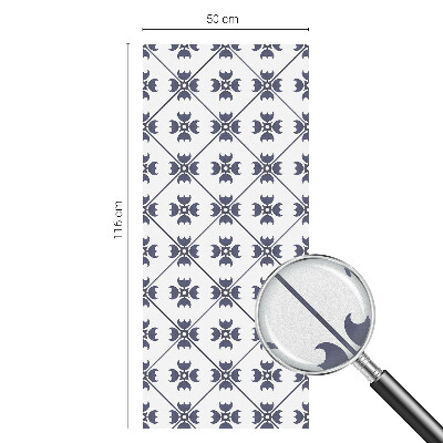 Film adhésif pour vitrage dépoli vitrail Motif végétal