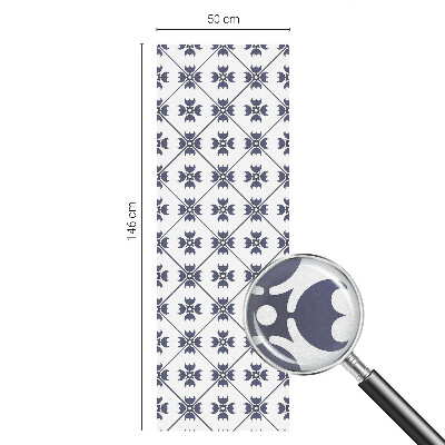 Film adhésif pour vitrage dépoli vitrail Motif végétal