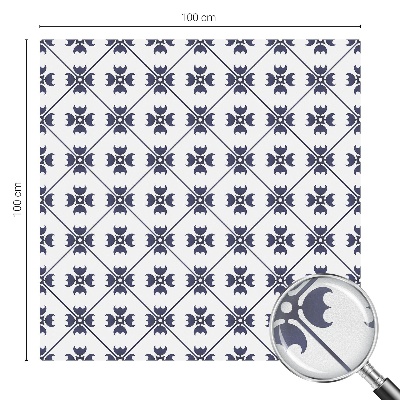 Film adhésif pour vitrage dépoli vitrail Motif végétal