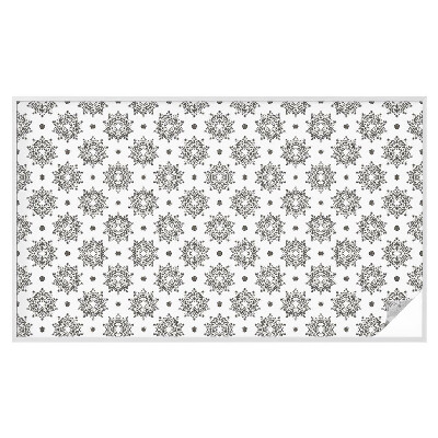 Film adhésif pour vitrage dépoli vitrail rosettes classiques