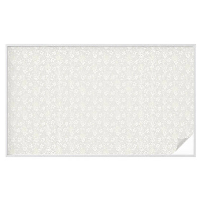 Film solaire fenêtre décoratif aspect vitrail Fleurs subtiles