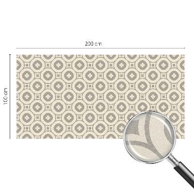 Sticker fenêtre vitrail adhésif Motifs géométriques