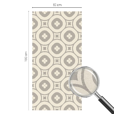 Sticker fenêtre vitrail adhésif Motifs géométriques