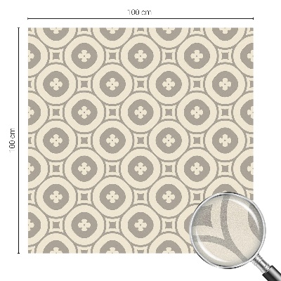 Sticker fenêtre vitrail adhésif Motifs géométriques