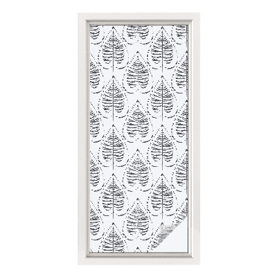 Film solaire fenêtre décoratif aspect vitrail Élégance feuillue