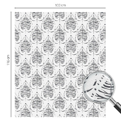 Film solaire fenêtre décoratif aspect vitrail Élégance feuillue