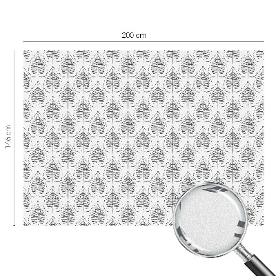 Film solaire fenêtre décoratif aspect vitrail Élégance feuillue