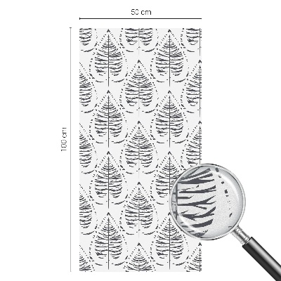 Film solaire fenêtre décoratif aspect vitrail Élégance feuillue