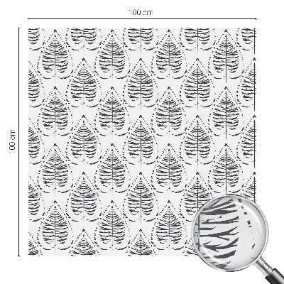 Film solaire fenêtre décoratif aspect vitrail Élégance feuillue