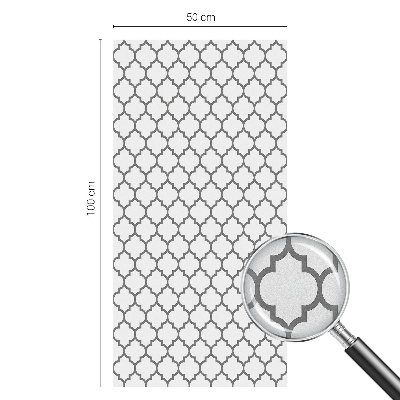 Sticker fenêtre vitrail adhésif Motif géométrique