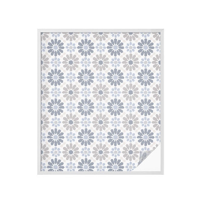 Brise-vue pour fenêtre mosaïque florale