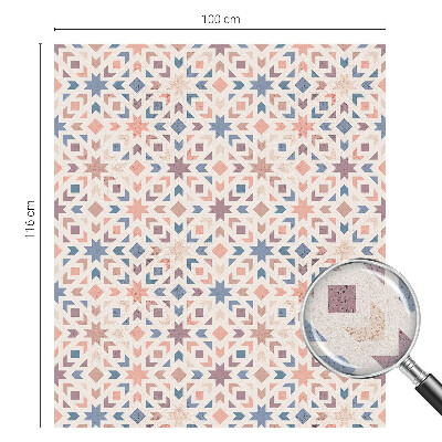 Film adhésif pour vitrage dépoli vitrail Motifs colorés