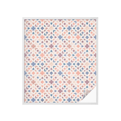 Film adhésif pour vitrage dépoli vitrail Motifs colorés