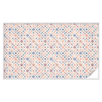 Film adhésif pour vitrage dépoli vitrail Motifs colorés