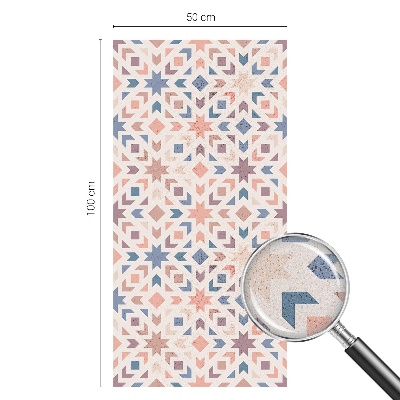 Film adhésif pour vitrage dépoli vitrail Motifs colorés