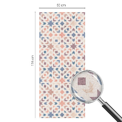 Film adhésif pour vitrage dépoli vitrail Motifs colorés