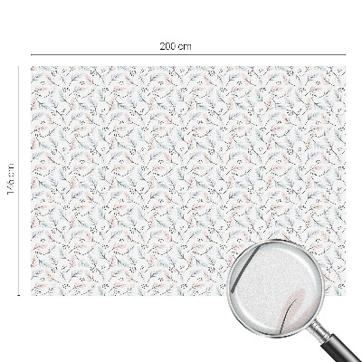 Film solaire fenêtre décoratif aspect vitrail feuilles de plantes