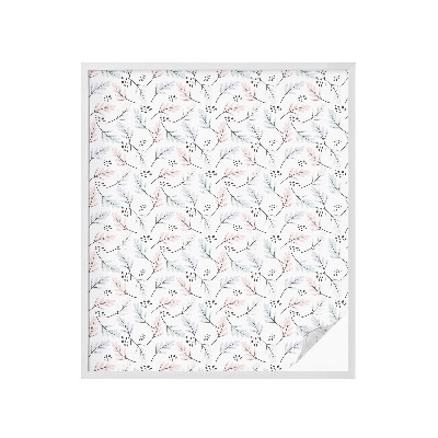 Film solaire fenêtre décoratif aspect vitrail feuilles de plantes