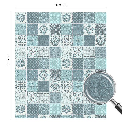 Film adhésif pour vitrage dépoli vitrail Carreaux bohèmes