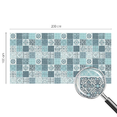 Film adhésif pour vitrage dépoli vitrail Carreaux bohèmes