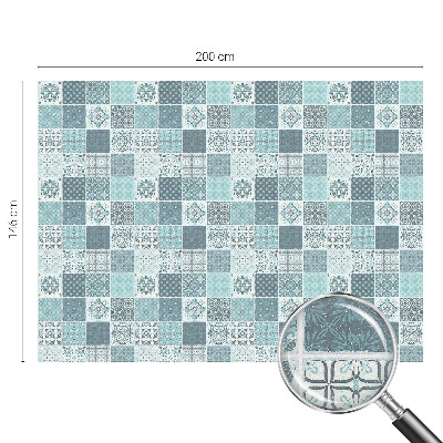 Film adhésif pour vitrage dépoli vitrail Carreaux bohèmes