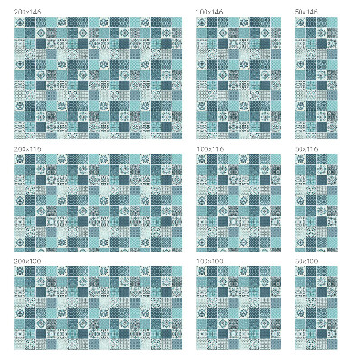 Film adhésif pour vitrage dépoli vitrail Carreaux bohèmes