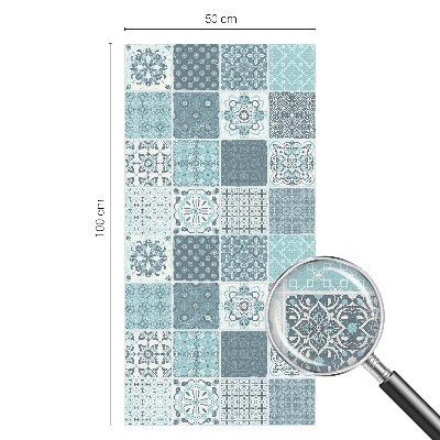 Film adhésif pour vitrage dépoli vitrail Carreaux bohèmes