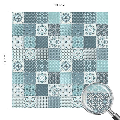 Film adhésif pour vitrage dépoli vitrail Carreaux bohèmes