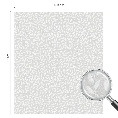 Brise-vue pour fenêtre Motif feuillu