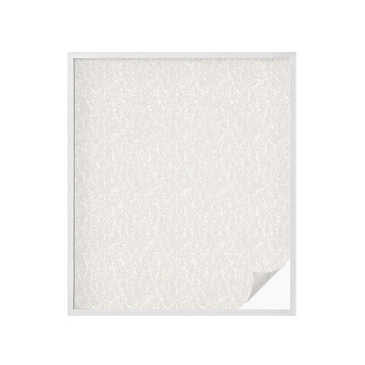 Sticker fenêtre vitrail adhésif Élégance végétale