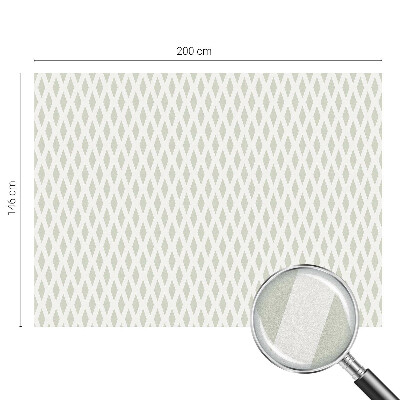 Film solaire fenêtre décoratif aspect vitrail motif en losange