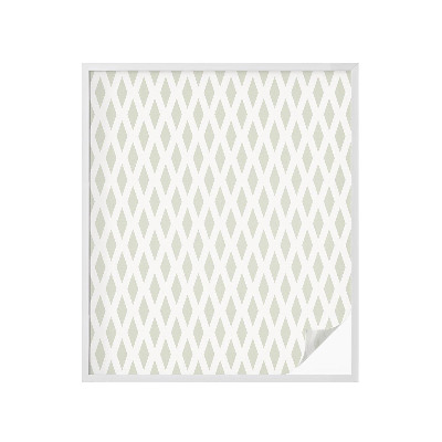 Film solaire fenêtre décoratif aspect vitrail motif en losange