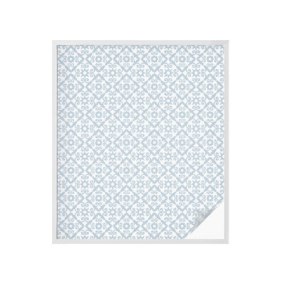 Brise-vue pour fenêtre ornements bleus