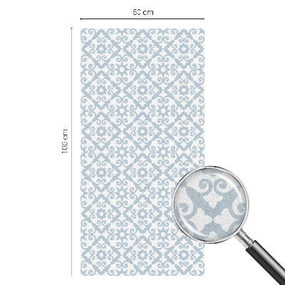 Brise-vue pour fenêtre ornements bleus