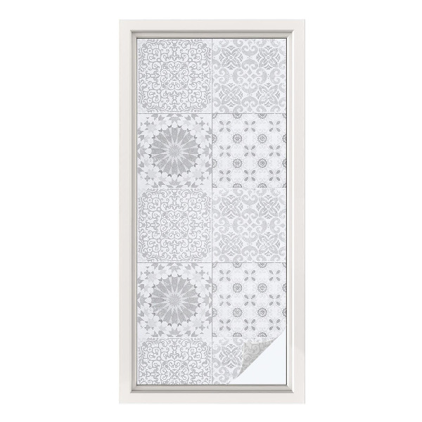 Film solaire fenêtre décoratif aspect vitrail Élégance classique