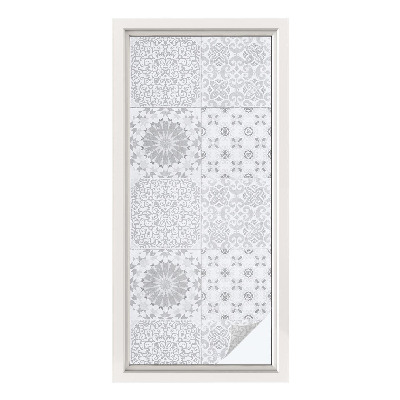 Film solaire fenêtre décoratif aspect vitrail Élégance classique