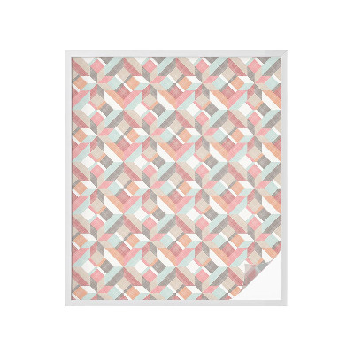 Sticker fenêtre vitrail adhésif Losanges géométriques