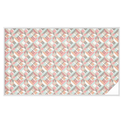 Sticker fenêtre vitrail adhésif Losanges géométriques