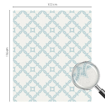 Brise-vue pour fenêtre Géométrie bleue