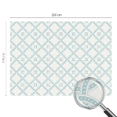 Brise-vue pour fenêtre Géométrie bleue