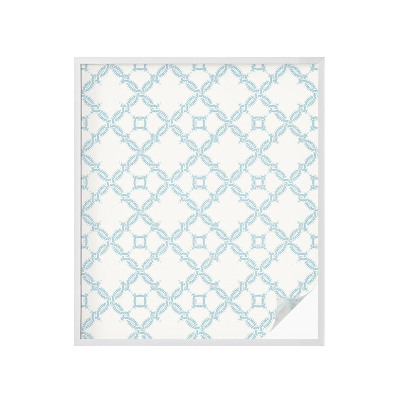 Brise-vue pour fenêtre Géométrie bleue