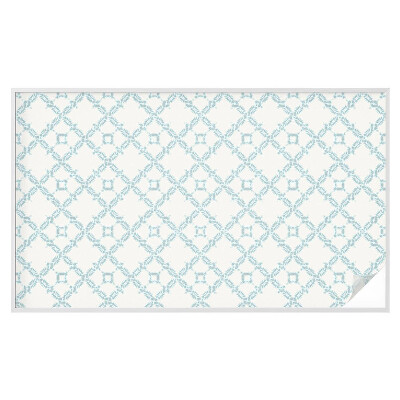 Brise-vue pour fenêtre Géométrie bleue