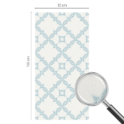 Brise-vue pour fenêtre Géométrie bleue