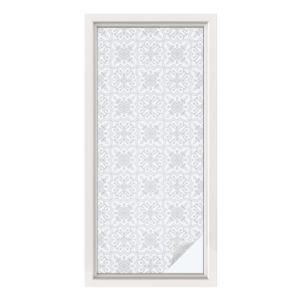 Film occultant pour fenêtre symétrie florale