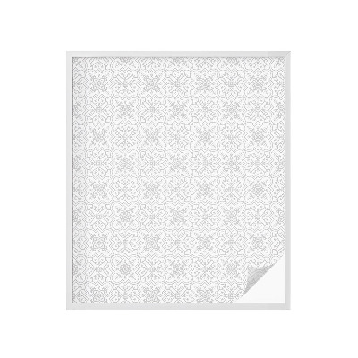 Film occultant pour fenêtre symétrie florale