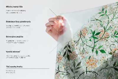 Film occultant pour fenêtre symétrie florale