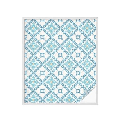 Film adhésif pour vitrage dépoli vitrail symétrie classique